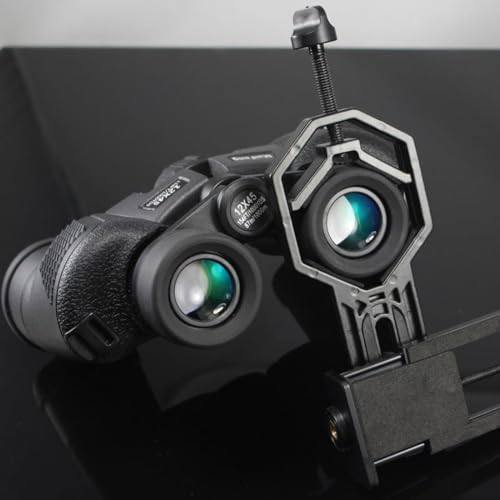 Image of Universal Smartphone Telescope Adapter Mount - Adjustable Metal Phone Holder for Binoculars, Monocular & Spotting Scope