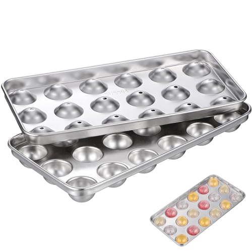 Molde para cubitos de hielo redondo de acero inoxidable con tapa miniatura 1