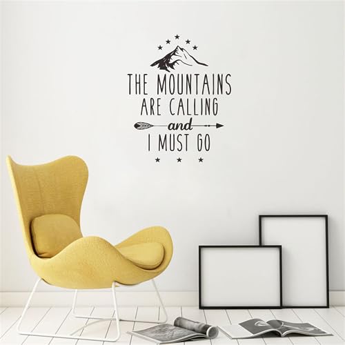 Vinilo decorativo con diseño "The Mountains Are Calling" miniatura 4