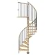 Wendeltreppe Dolle Spindeltreppe Winnipeg mit 11 Stufen und 12 Steigungen
