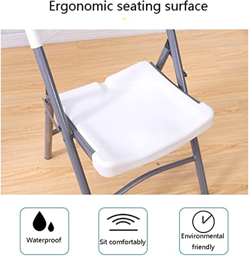 Petit tabouret pliant avec dossier plastique : léger, portable et robuste - 4