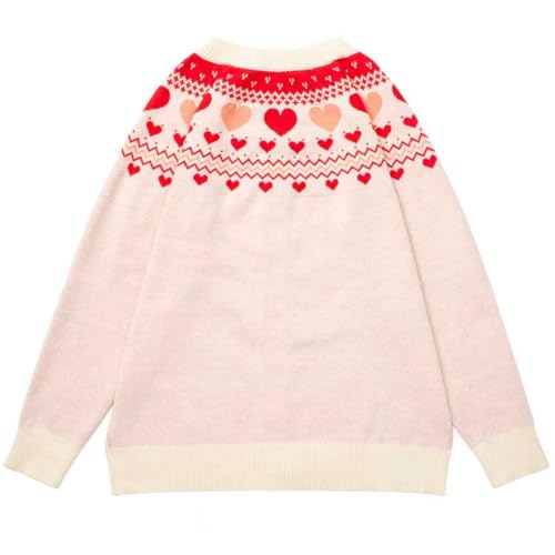 Image of Women's Funny Fall Winter Animal Floral Christmas Tree Long Sleeve Button Knit Cardigan Sweater