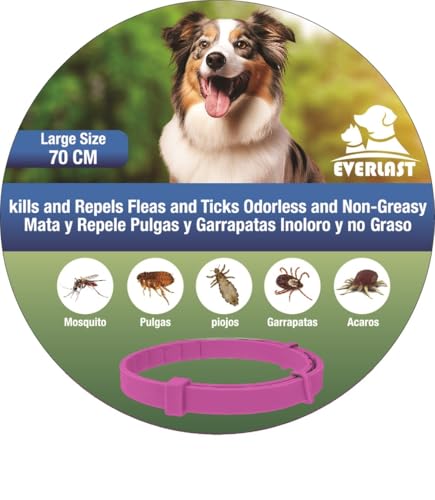 Tempotech ® Collares Antiparasitarios para Perros   8 Meses de Protección contra Leishmaniosis, Pulgas, Garrapatas, Mosquitos, Ácaros y Piojos   Collar Antiparasitario Perros 100% Natural