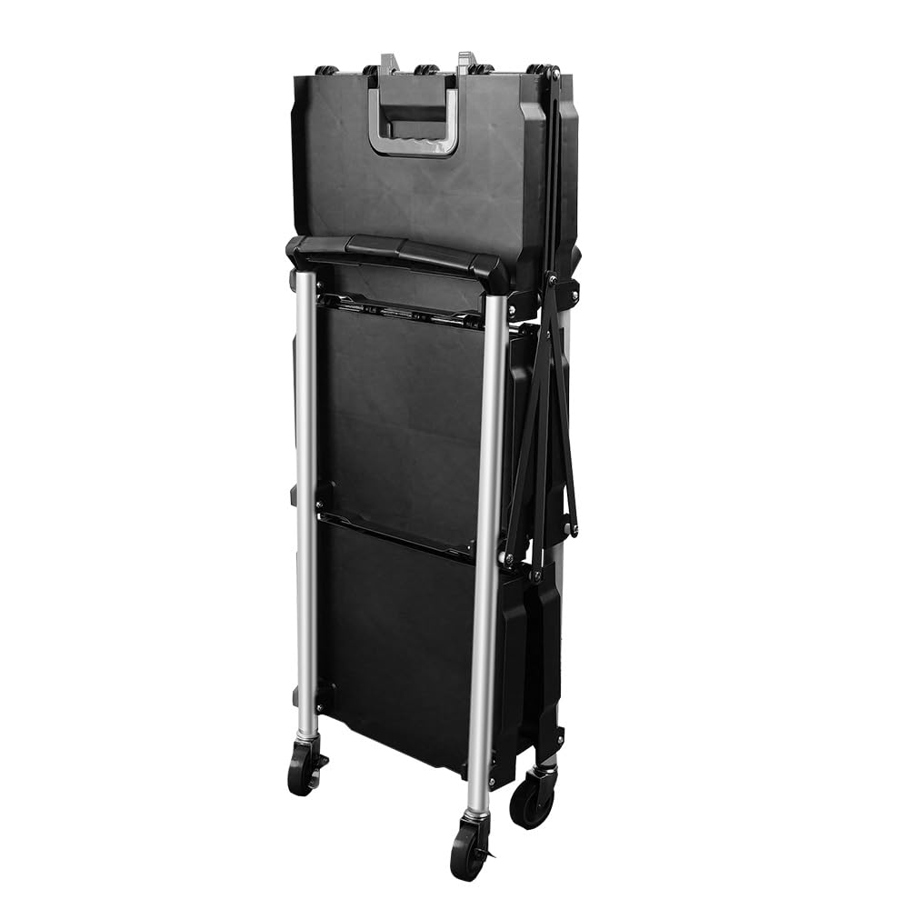BLV Carro plegable para servir con ruedas, Mueble con ruedas, capacidad de carga de 75 kg, carrito de cocina, carrito para el hogar