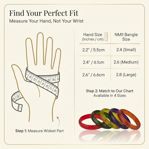 Image of NMII Beautiful Matte Finish Transparent Multicolor Glass Kada for Women & Girls on Different Occasions