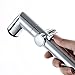 USZWBY Handheld for Toilet ABS Portable Baby Cloth Diaper Sprayer Hand Held Toilet Head with Bidet Hose and Bracket, for Feminine Wash, Pet Washing,Chrome