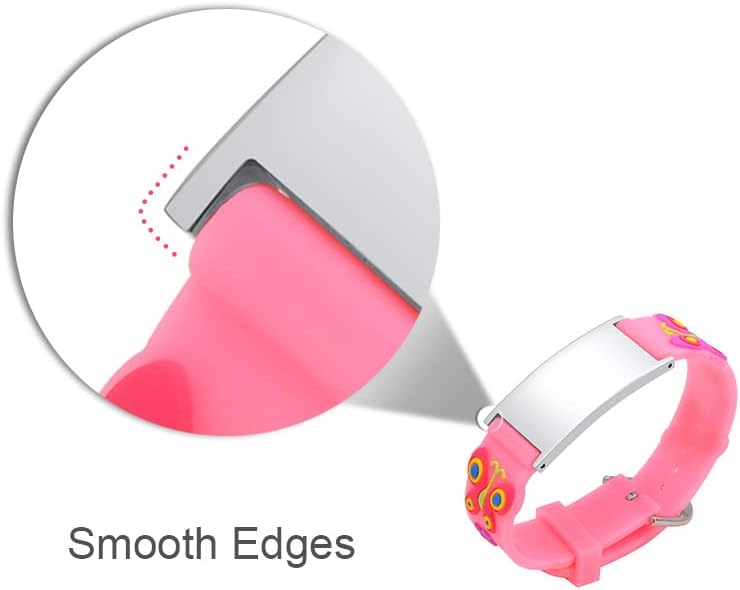 Miniatura 4 de Pulsera de identificación médica personalizada para niños, pulsera de silicona para autismo, alergia, convulsión, con insignia de alerta médica para