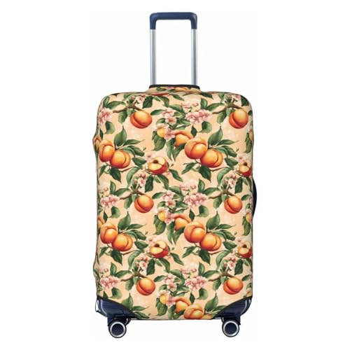 Luggage Cover Protector - Cute Peach Print Suitcase Covers for Luggage Fit 22-24 Inch Suitcase