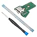 MMOBIEL Sostituzione della porta di ricarica per il modello Dualshock 4 del controller PlayStation PS4: JDS-050 /JDS-055 12 Pin Flex Cable Incl (+) cacciavite