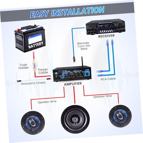 Kit de câblage amplificateur DOITOOL avec isolation complète haute performance