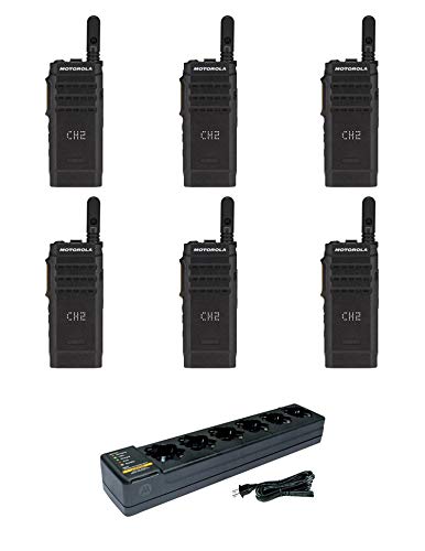 SL300-V-SC-99 VHF 136-174MHz 99 Channel 3 Watt Digital DMR Display Radio with PMLN7101 Multi Unit Charger 6 Pack
