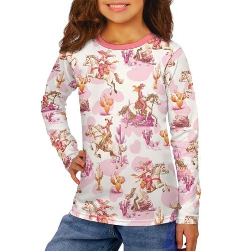 Image of Uourmeti Teens Girls Long Sleeve T Shirts Fall Outfits Boys Active Sportswear Running Tops