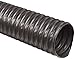 Flexadux T-7SR Thermoplastic Rubber Duct Hose, Black, 5" ID, 0.024" Wall, 25