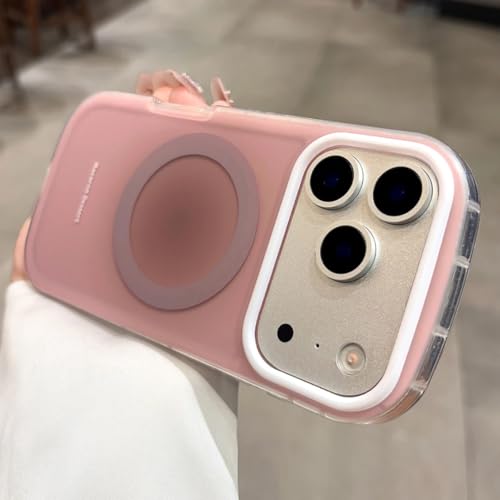RNOZX For iPhone 16 Pro�p �}�O�l�b�g���I�[�o���\�[�v�^�X�}�z�P�[�X �L�����f�B�J���[ �ϏՌ��J�o�[�iFor iPhone 16 Pro�p/�s���NDK�j