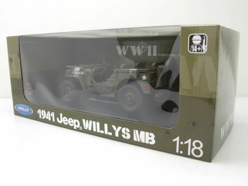 SAST Jeep Willys Ouverte US Army 1/18 en Métal D-Day Opération Overlord