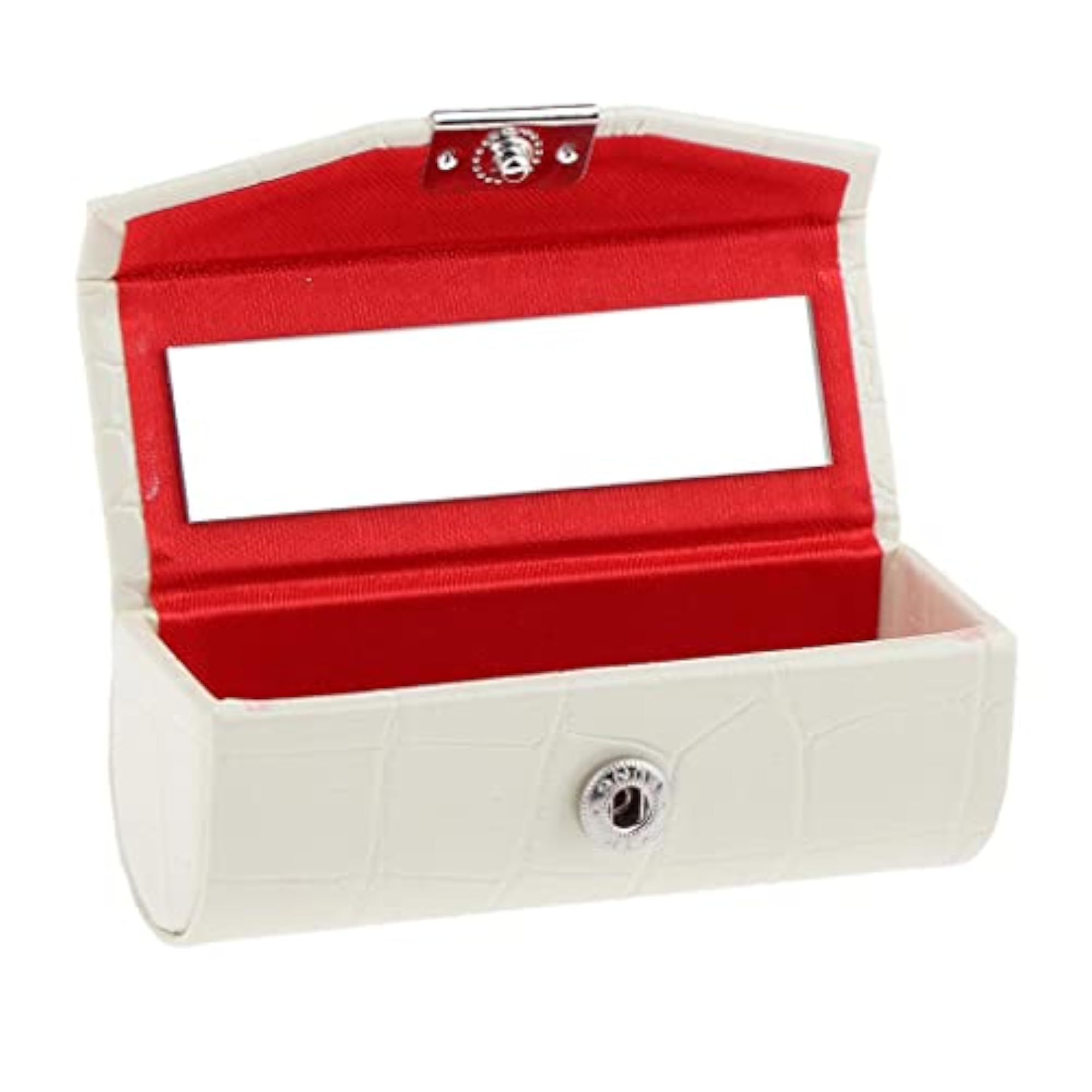 3x Lipstick Case, Rose Red and White
