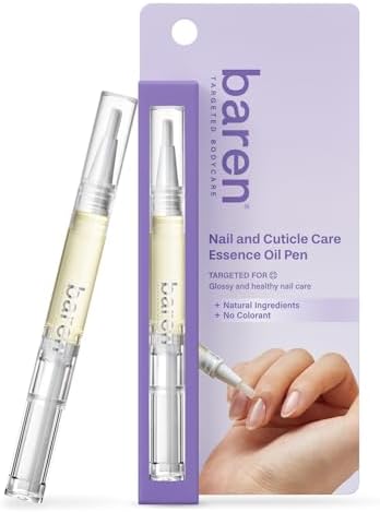 Baren Cuticle Oil Pen, Nourishing Nail Repair Oil with Jojoba & Vitamin E