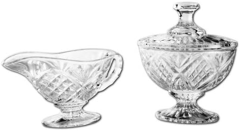 Godinger Dublin Sugar and Creamer Set, Clear image 3