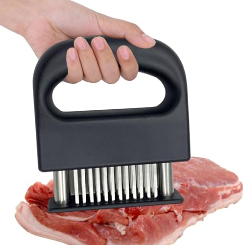 Aguja ablandadora de carne, herramienta de perforación de carne de acero inoxidable, utensilio de cocina para barbacoa, cerdo, pavo, pescado, carne de res, pollo
