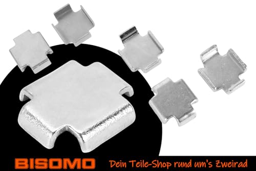 Bremsbacken Zwischenlagen 2x 1,0mm - 2x 1,5mm - 2x 2,0mm für Simson S50 S51 S53 S70 S83 SR50 SR80 KR51 SR4