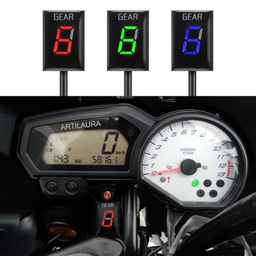 Indicateur de rapport engagé support rigide anti-vibration pour compteur moto - 3