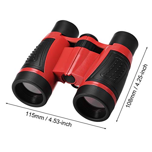 Binoculares plegables compactos 5x30 color rojo miniatura 2