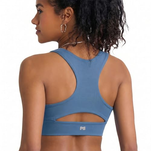 Image of POPSUGAR Sports Bras for Women - Y Back, High Neck, Strappy & Long Line Padded Racerback Bra Workout Yoga Top Racer Back Bra