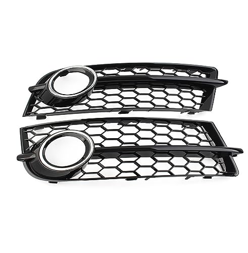 Grille de calandre antibrouillard nid d'abeille noir brillant pour Audi TT 8J 2006-2014