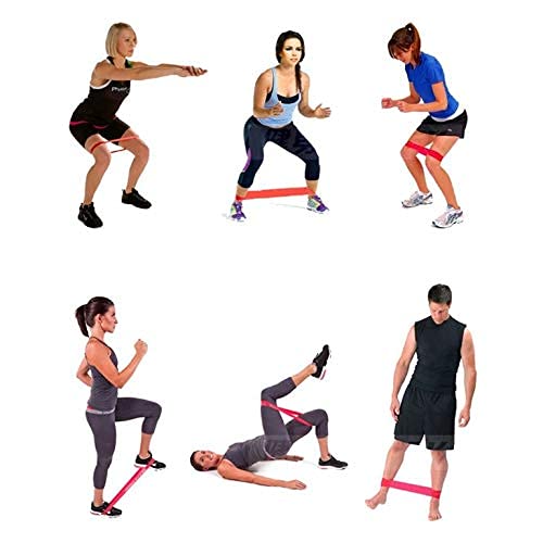ARIMO 5 Faixas Elásticas Borracha Natural Loop Bands Antiderrapantes Para Exercícios Pernas Glúteos