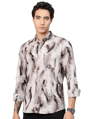 Image of Majestic Man Stylish Abstract Print Casual Shirt - Pure Cotton| Full Sleeve | Trendy & Comfortable