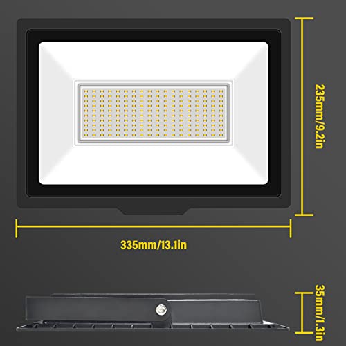 SKYWORLD 150W Outdoor LED Flood Light, 15000 Lumens Super Bright LED Floodlights, IP66 Waterproof Security Lights - Image 2