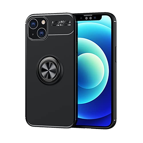 Coque iPhone 14 TPU avec support magnétique voiture noir