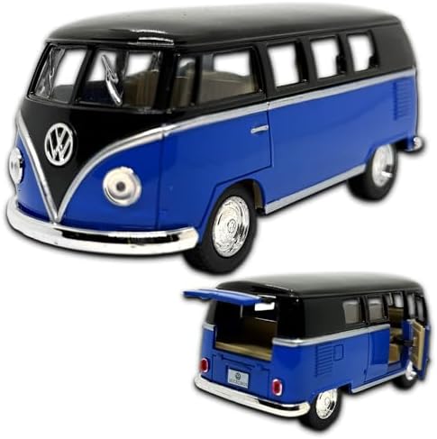 Miniatura Kombi Microbus 1962 em metal, 1/32 13 CM, abertura de p...