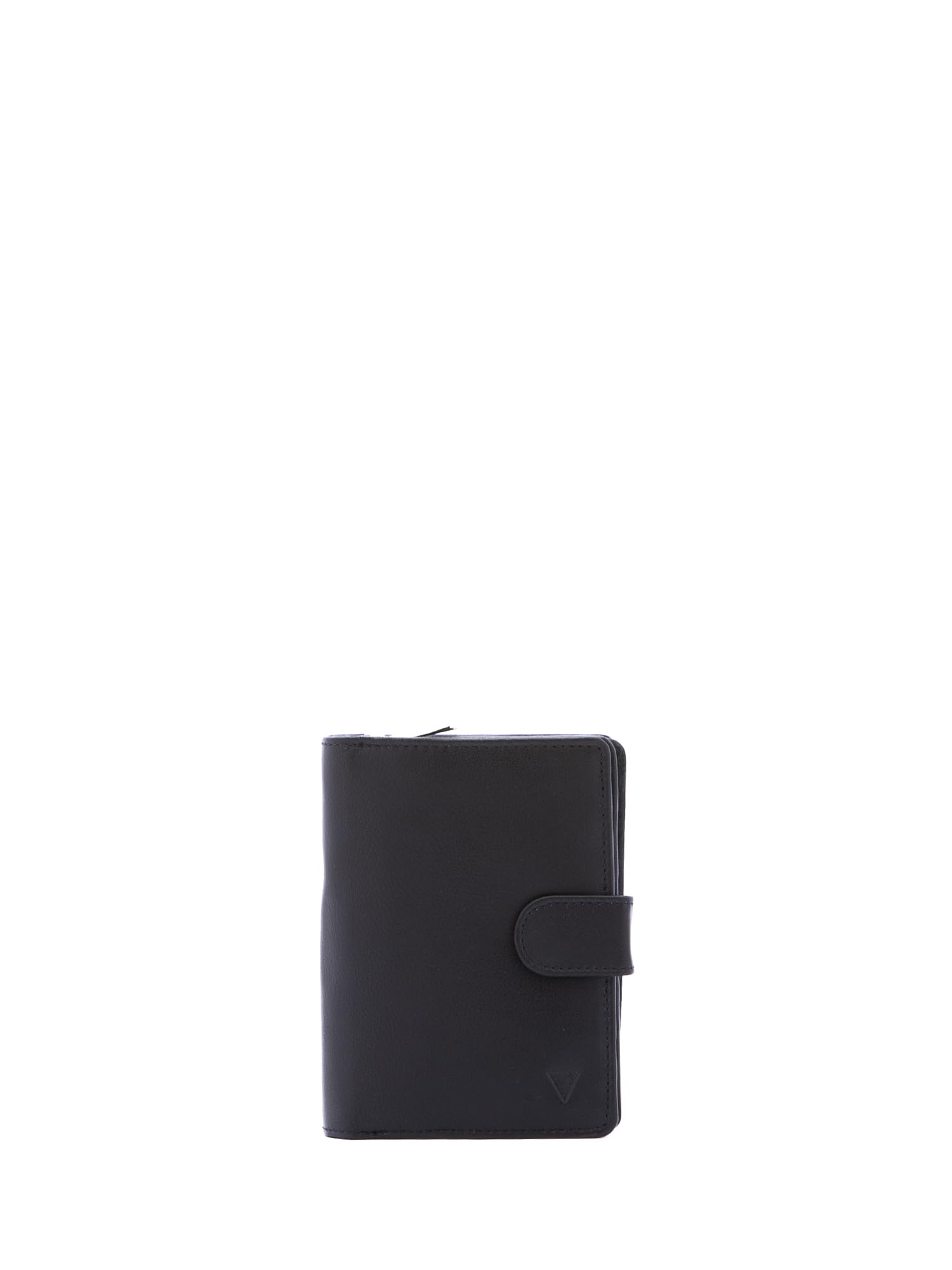 Cartera Mujer ecopiel Cierre botón presión 13x9.5x4 cm Negro