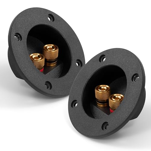 Tunejoy - Tunejoy Boîte Bornes Haut-Parleurs 2 Voies Bornier Enceinte Accessoires Subwoofer Enceinte Terminal pour Haut-Parleur d'alimentation 2 Pièces
