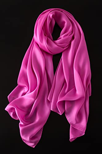 Silky Pashmina Scarves Plain Pure Color Shawl4