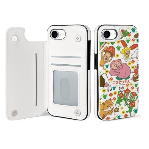 手帳型 こびとづかん (2) 対応 IPhone16E ケース カード収納 スマホケース 財布型 携帯ケース 軽量 全面保護 スタンド機能 おしゃれ プレゼント