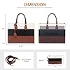 LOVEVOOK Laptop Bags 15.6 Inch for Women, Ladies Work Tote Bag for Office Business School Uni, Large Totes Handbags PU Leather, Womens Waterproof Shoulder Bag with Adjustable Straps & Purse #2