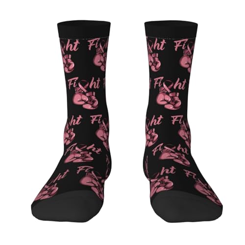 Fight for The Cure - Breast Cancer Adult Cotton Crew Socks Men Sock Casual Socks Women Sock2