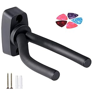 Vinabo Support Mural pour Guitare,Crochet de Guitare avec 5médiators, Support Guitare Mural, Support Mural Ukulele… - Les Beatles, Paul McCartney, John Lennon, RIngo Starr, George Harrison