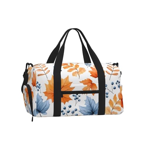 Bolsa de lona impermeable con compartimento de zapatos para viaje corto y deporte nocturno