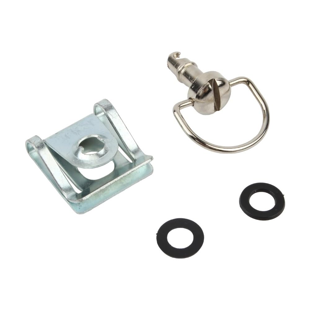 Viti a sgancio rapido da 17 mm Elementi di fissaggio con anello a D da 1/4 di pollice | Viti con anello a D a sgancio rapido da 1/4 di giro. for carene, fianchetti e carrozzerie di motociclette(Silver 10pcs)