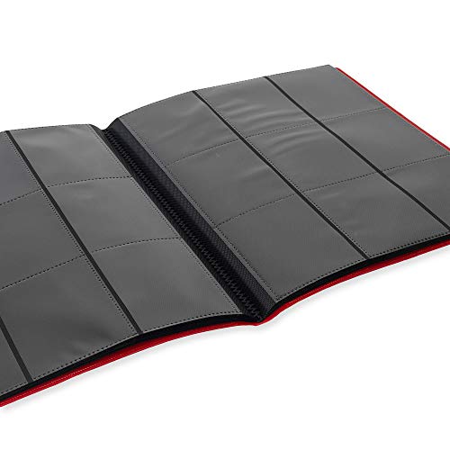 Vault X Binder - 9 Pocket Trading Card Album Folder - 360 Side Loading Pocket Binder for TCG (Red) - Thumbnail 6