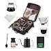GHIBFBT Hand Brewed Coffee Set for Camping, 8PCS Portable Coffee Grinding Brewing Tool Kit with Storage Bag, Pot, Scale, Multifunctional Camp Cafe Brewing Kit for Gift