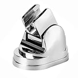 シャワーホルダー ねじ シャワーフック ネジ式 シャワーヘッドホルダー お風呂に取付 シルバーメッキ がっちり固定 角度調整 おしゃれ シャワー掛具 バスルームアクセサリー 取り付け簡単