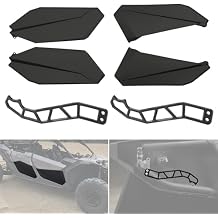A & UTV PRO Lower Doors Panels & Custom Door Handles Kit for Can-Am Maverick X3 Max RS DS 2017 2018 2019 2020 2021 2022 2023 2024 2025, Front & Rear 4 Seater Accessories