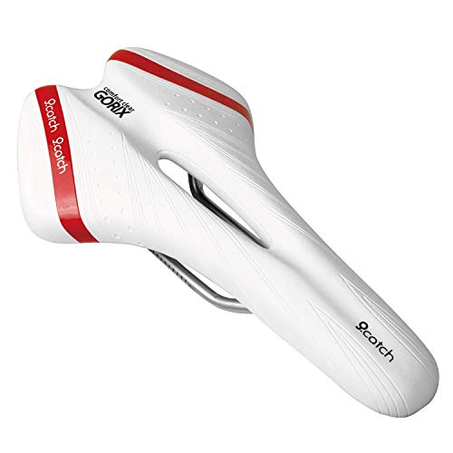 Image of GORIX Bike Saddle Seat Comfortable Cushion with Rail Mountain Road Bicycle for Men and Women (A6-1)