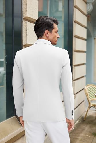Image of COOFANDY Mens Casual Blazer Slim Fit Suit Jacket One Button Sport Coats | Lightweight Blazer,Real Welt Pocket,Business Casual Wear,Wedding,Prom,Date,Party