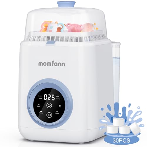 MOMFANN 4 in 1 Baby Bottle Washer with 2 Wash ...