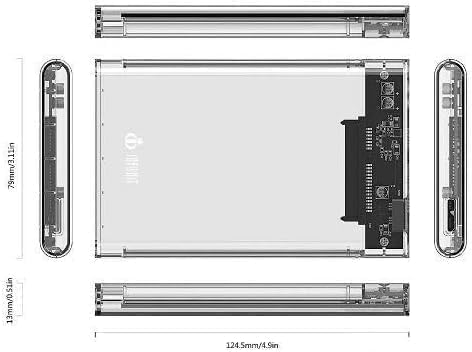 Case para HD Transparente USB 3.0 Testado por 7 dias